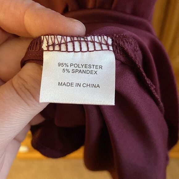 Inherit Clothing Company Manda Burgundy Athletic Midi Dress - Picture 9 of 10